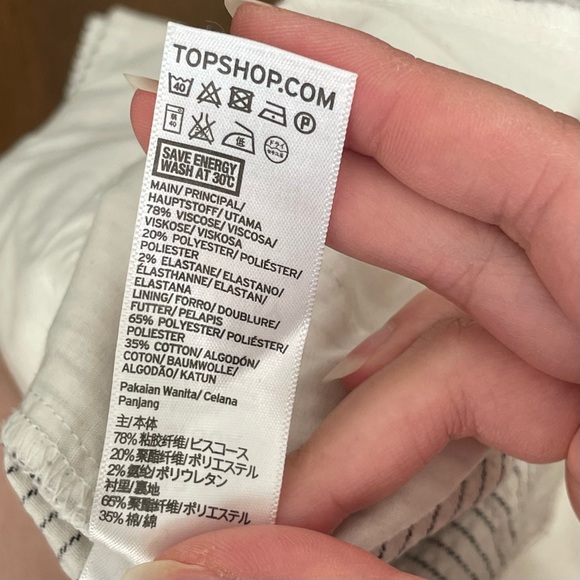 Topshop Stripe Peg Trousers - Picture 7 of 7